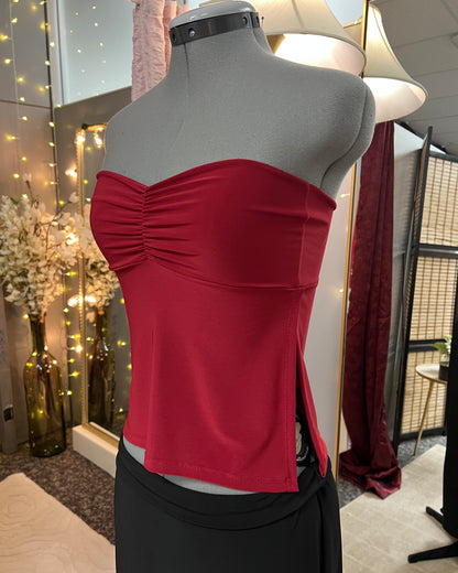 Strapless Scrunch Top