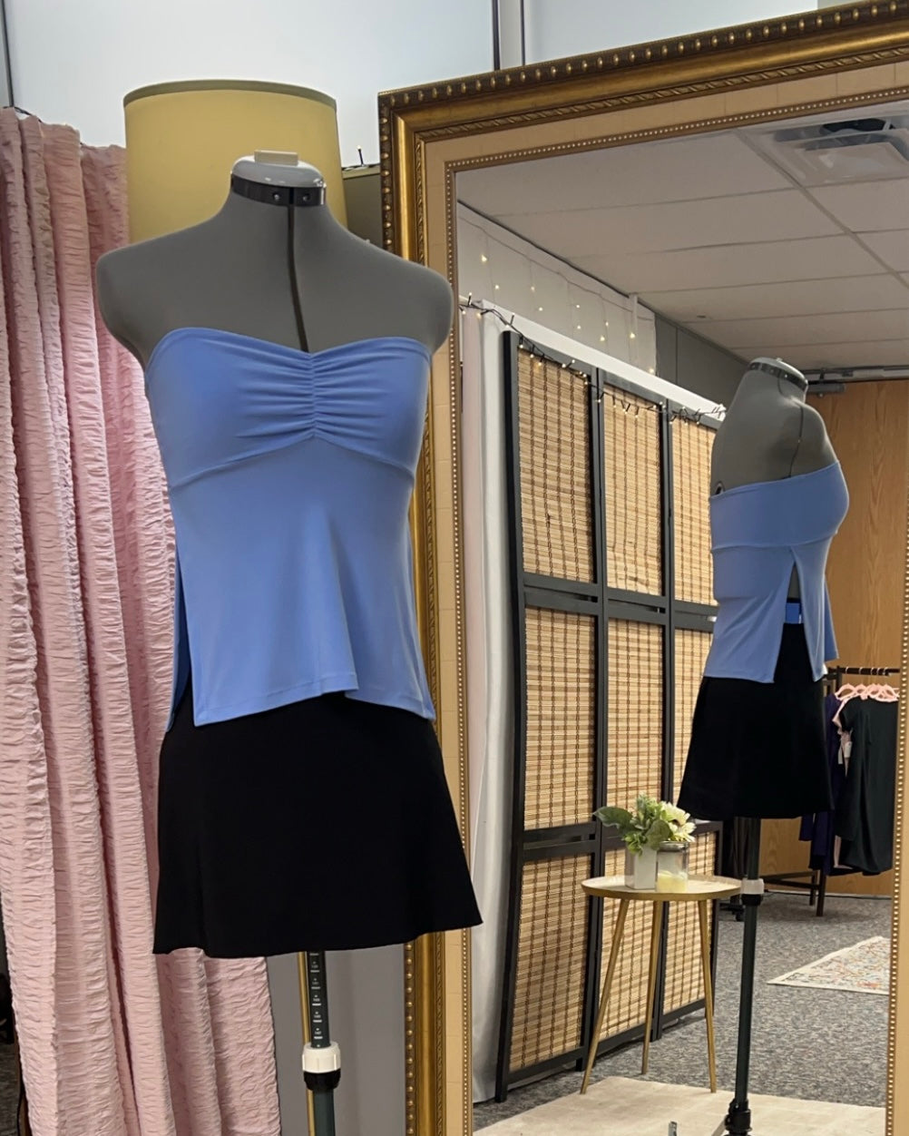 Strapless Scrunch Top